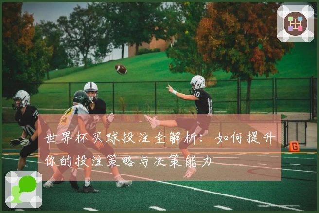 世界杯买球投注全解析：如何提升你的投注策略与决策能力